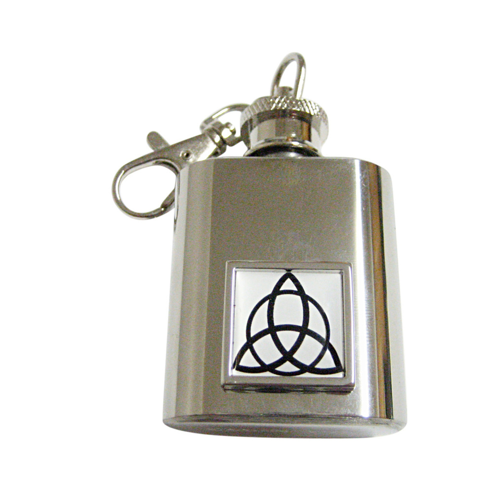 Square Celtic Design Keychain Flask - image 1
